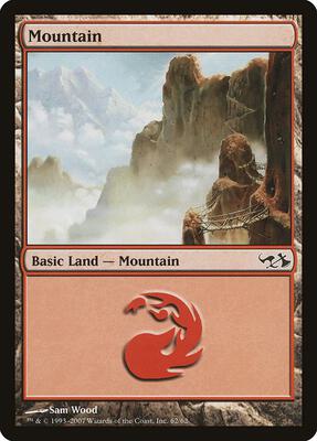 Mountain (62) card from Duel Decks: Elves vs. Goblins
