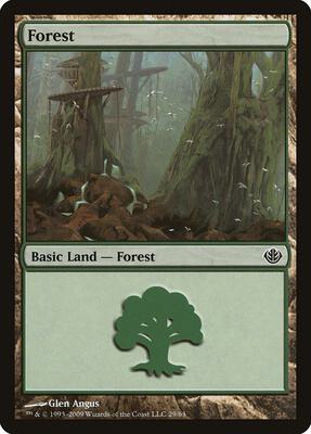 Forest (29) card from Duel Decks: Garruk vs. Liliana