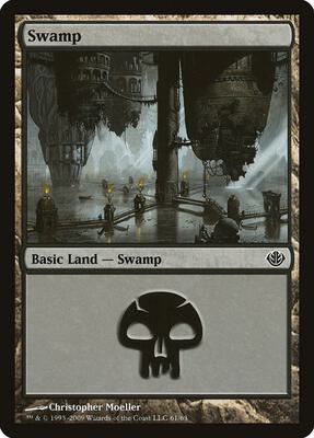 Swamp (61) card from Duel Decks: Garruk vs. Liliana