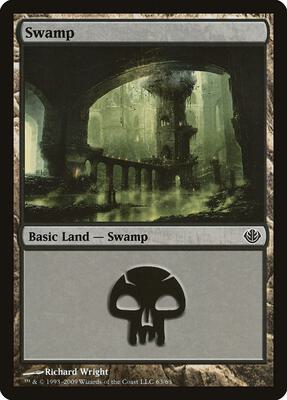 Swamp (63) card from Duel Decks: Garruk vs. Liliana