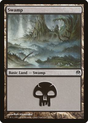 Swamp (33) card from Duel Decks: Phyrexia vs. the Coalition