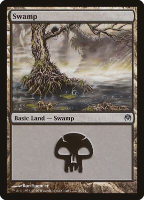 Swamp (34) card from Duel Decks: Phyrexia vs. the Coalition
