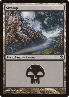 Swamp (35) card from Duel Decks: Phyrexia vs. the Coalition