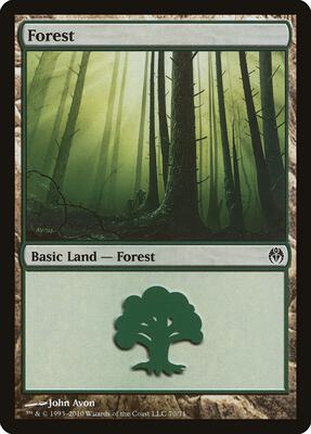 Forest (70) card from Duel Decks: Phyrexia vs. the Coalition