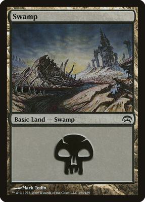 Swamp (154) card from Planechase