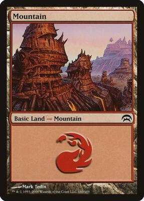 Mountain (160) card from Planechase