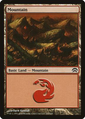 Mountain (163) card from Planechase