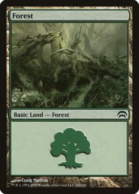 Forest (166) card from Planechase