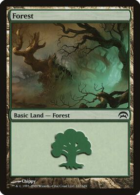 Forest (167) card from Planechase