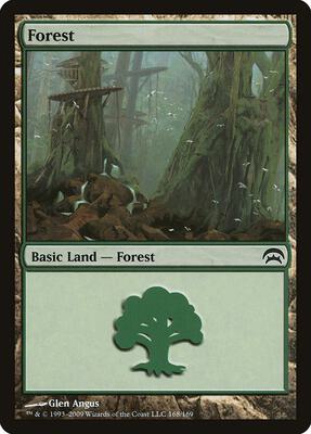 Forest (168) card from Planechase