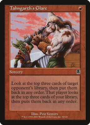 Tahngarth's Glare card from Apocalypse