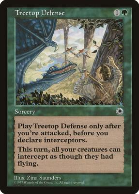 Treetop Defense card from Portal