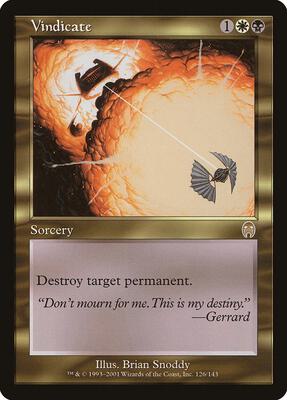Vindicate card from Apocalypse