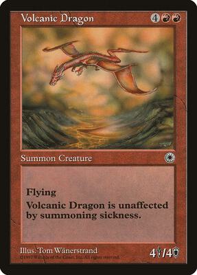Volcanic Dragon card from Portal