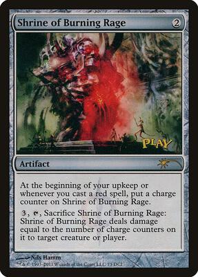 Shrine of Burning Rage card from WPN & Gateway Promos