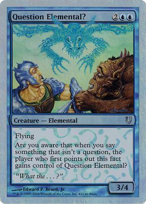 Question Elemental? (Alternate Foil) card from Unhinged