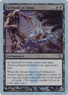 Farewell to Arms (Alternate Foil) card from Unhinged