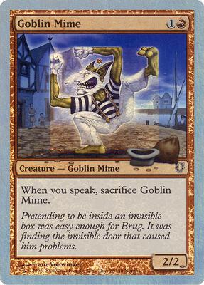 Goblin Mime (Alternate Foil) card from Unhinged
