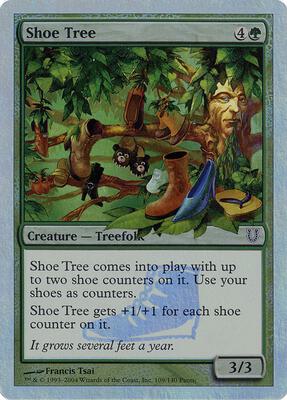 Shoe Tree (Alternate Foil) card from Unhinged