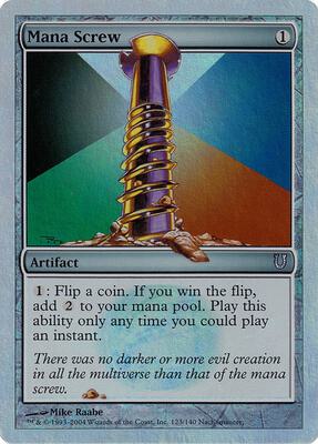Mana Screw (Alternate Foil) card from Unhinged