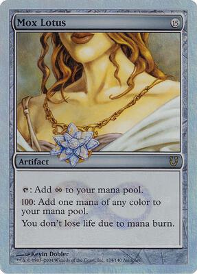 Mox Lotus (Alternate Foil) card from Unhinged