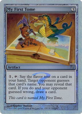 My First Tome (Alternate Foil) card from Unhinged