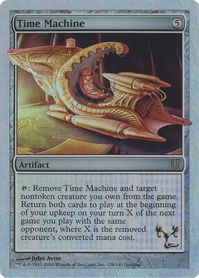 Time Machine (Alternate Foil) card from Unhinged