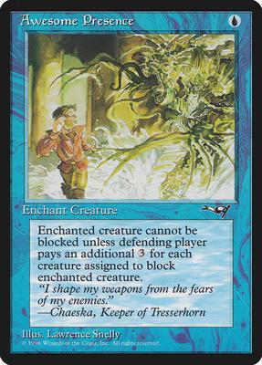 Awesome Presence (Man Being Chased) card from Alliances