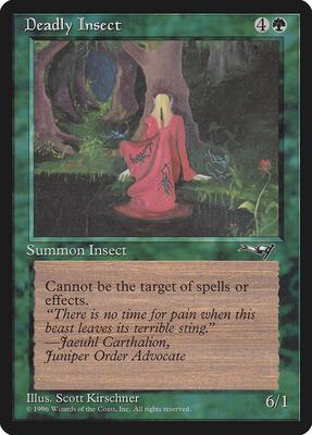 Deadly Insect (Red Robe) card from Alliances