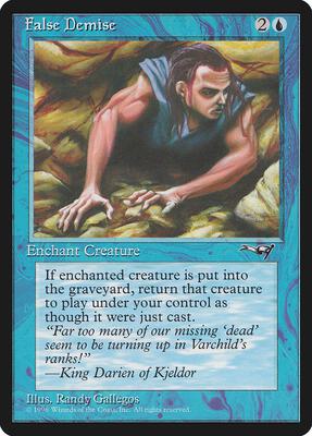 False Demise (Cave-in) card from Alliances
