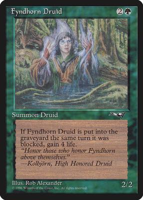 Fyndhorn Druid (Facing Right) card from Alliances