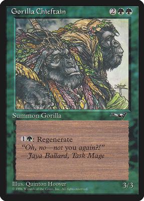 Gorilla Chieftain (2 Gorillas) card from Alliances