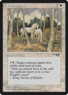 Noble Steeds (Trees in Forefront) card from Alliances