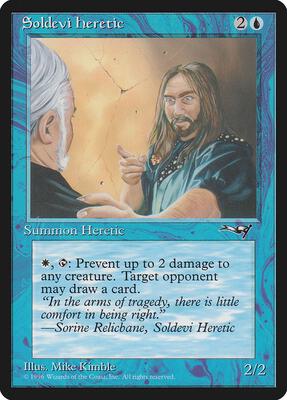 Soldevi Heretic (Blue Robe) card from Alliances
