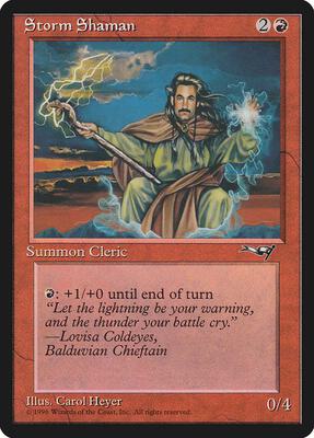 Storm Shaman (Male) card from Alliances