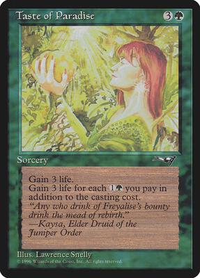Taste of Paradise (Holding Fruit) card from Alliances