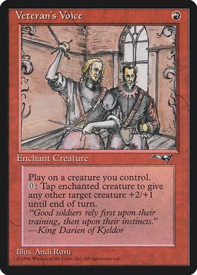 Veteran's Voice (Side-by-side) card from Alliances
