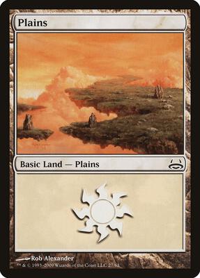 Plains (27) card from Duel Decks: Divine vs. Demonic