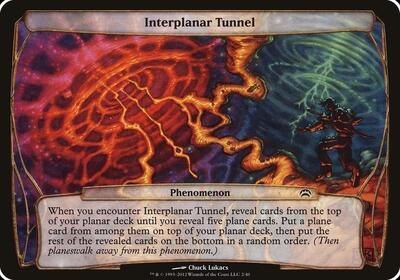 Interplanar Tunnel (Planechase 2012) card from Oversize Cards