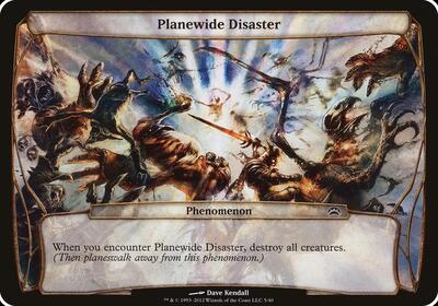 Planewide Disaster (Planechase 2012) card from Oversize Cards
