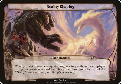 Reality Shaping (Planechase 2012) card from Oversize Cards