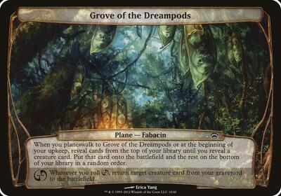 Grove of the Dreampods (Planechase 2012) card from Oversize Cards