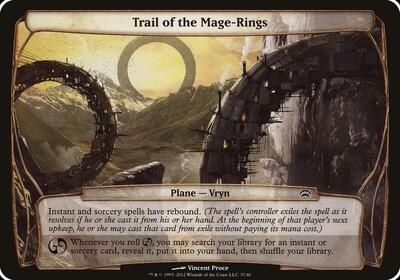 Trail of the Mage-Rings (Planechase 2012) card from Oversize Cards