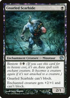Gnarled Scarhide card from Journey Into Nyx