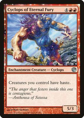 Cyclops of Eternal Fury card from Journey Into Nyx