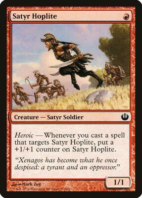 Satyr Hoplite card from Journey Into Nyx