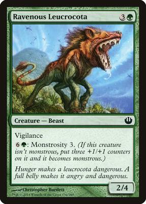 Ravenous Leucrocota card from Journey Into Nyx