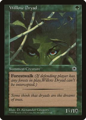 Willow Dryad card from Portal