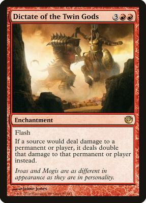 Dictate of the Twin Gods card from Journey Into Nyx