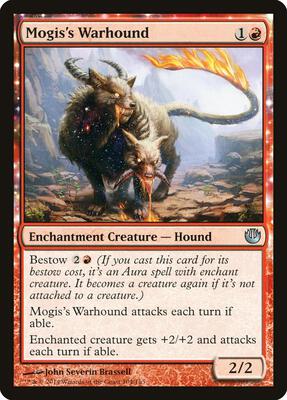 Mogis's Warhound card from Journey Into Nyx